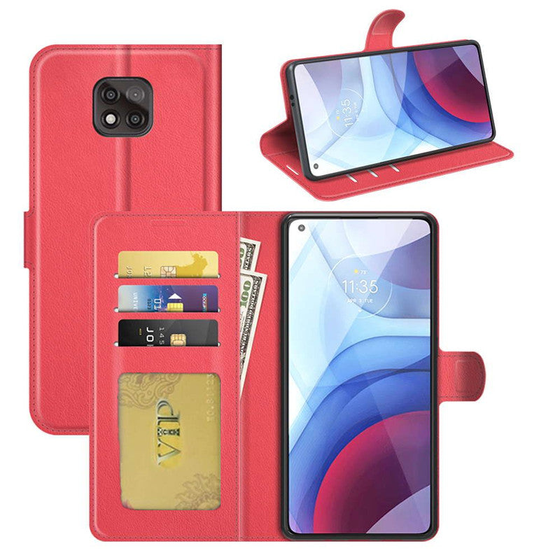 Leather Folio Wallet Case for Motorola Moto G Power (2021) Leather Folio Wallet Case for Motorola Moto G Power (2021)